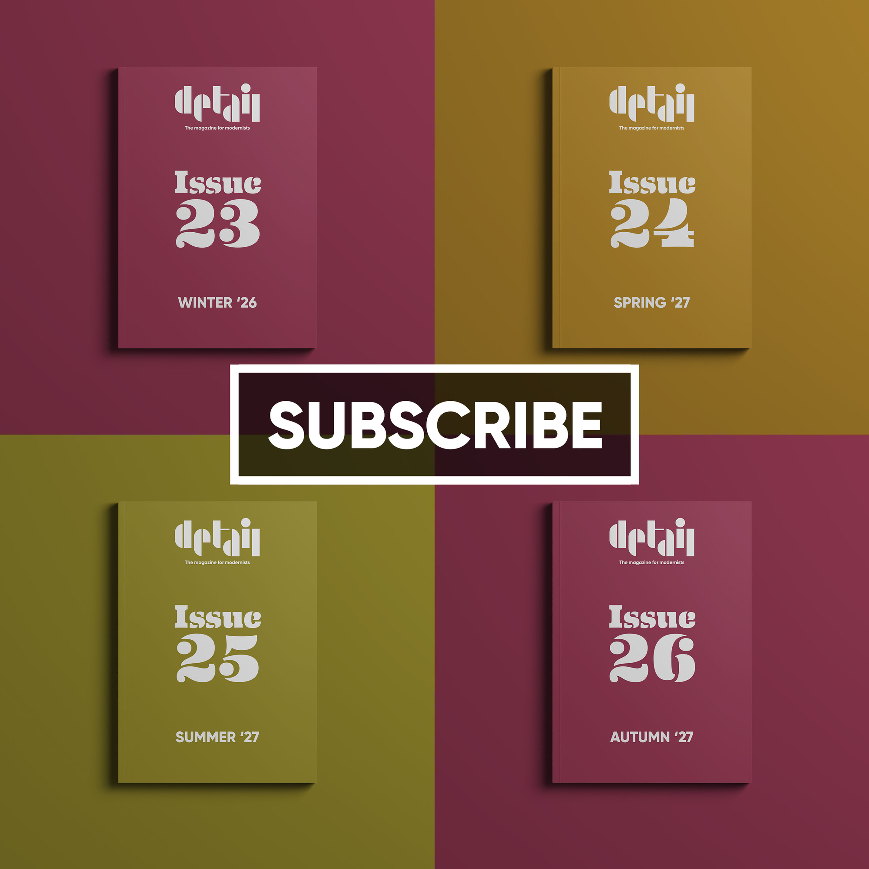 ANNUAL SUBSCRIPTION: Issues 23 to 26 (4 issues includes UK delivery)