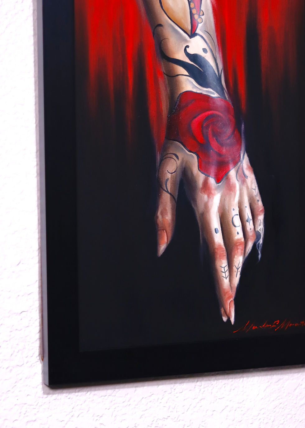 Thumbnail: Floating Tattoo Arm Oil Painting
