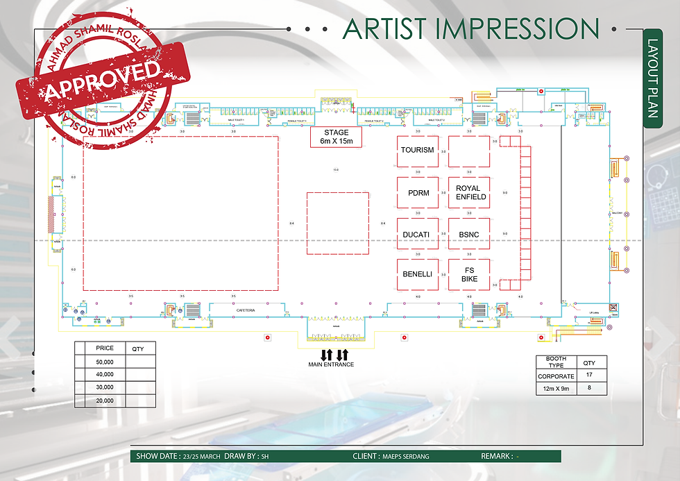 Layout Motor Show