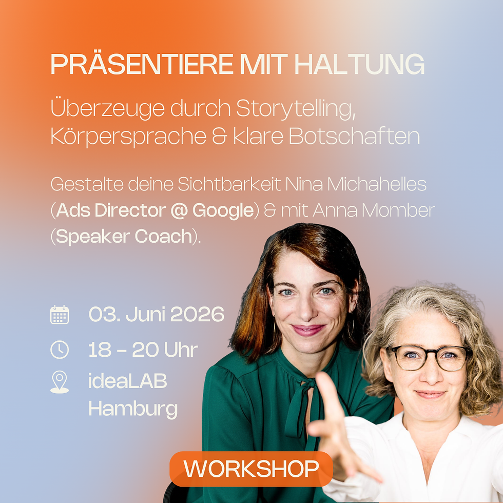 Präsentiere mit Haltung – Überzeuge durch Storytelling & Körpersprache