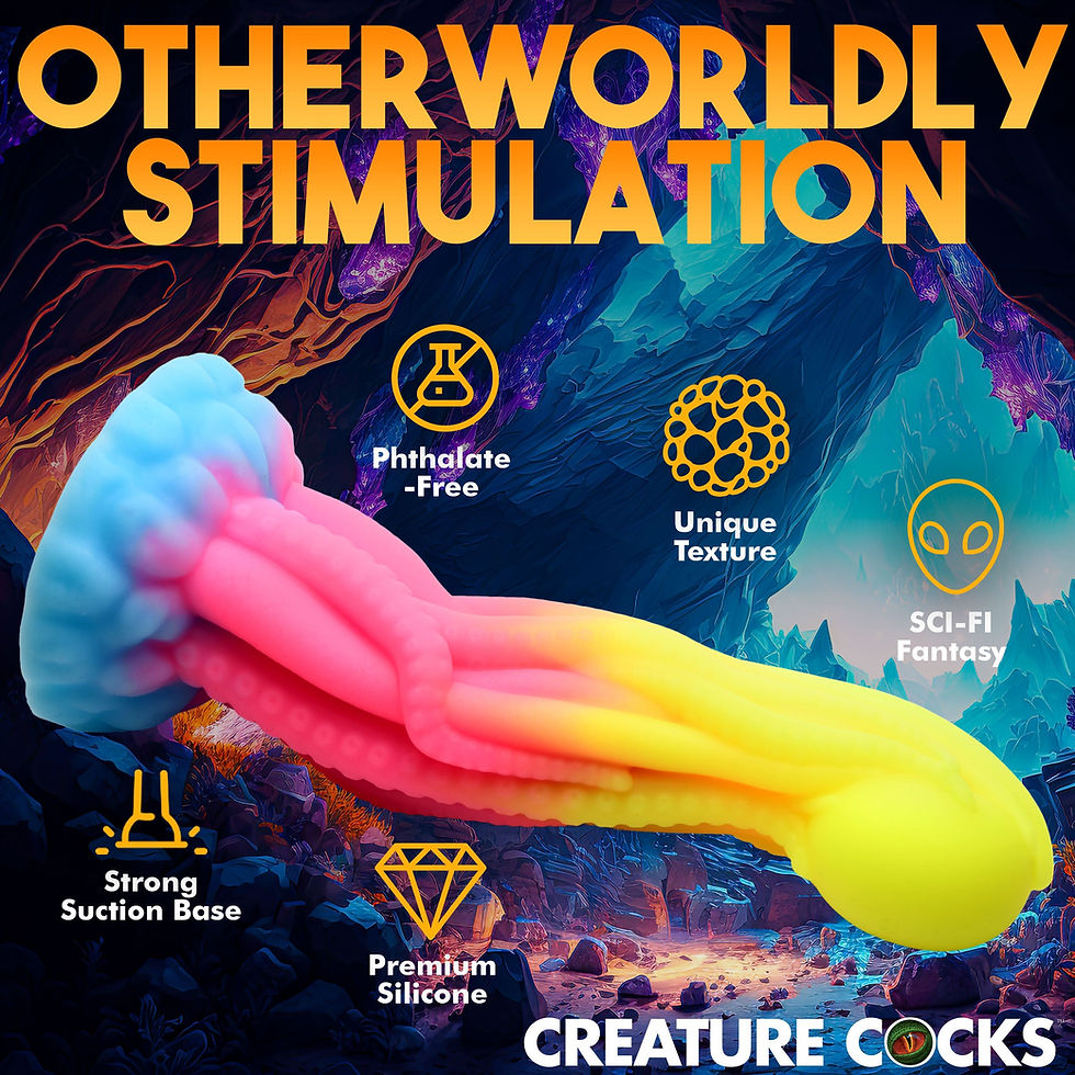Thumbnail: Creature Cocks Tenta-Glow in the Dark Silicone Dildo