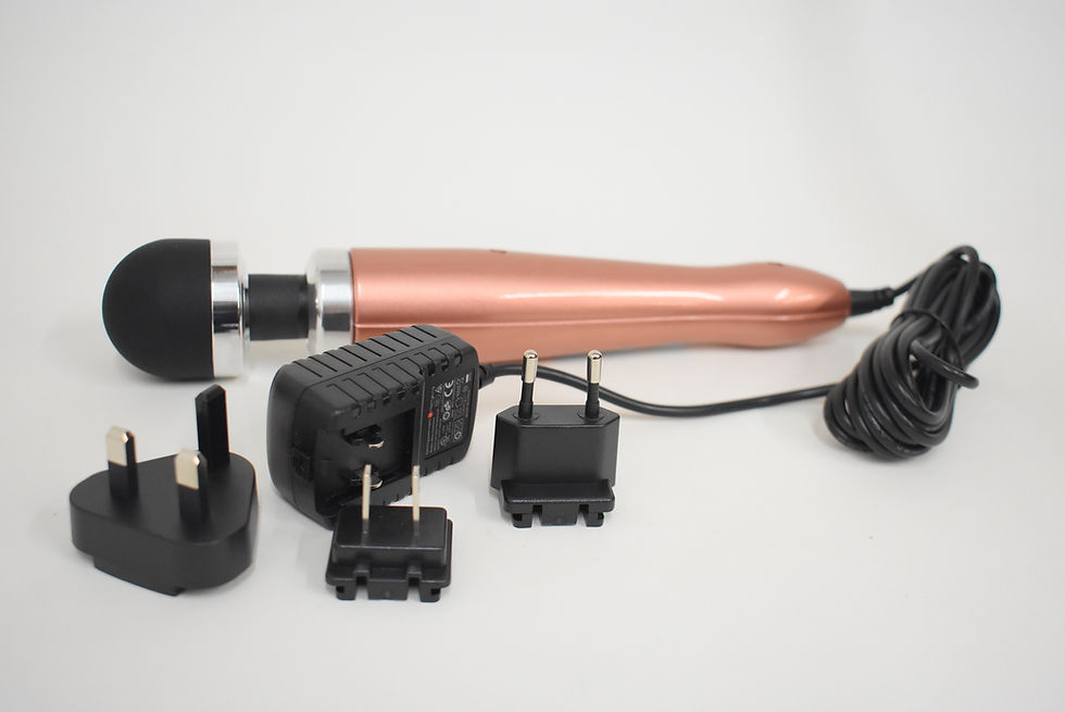 Thumbnail: Doxy Die Cast 3 Body Wand Massager Rose Gold/Black