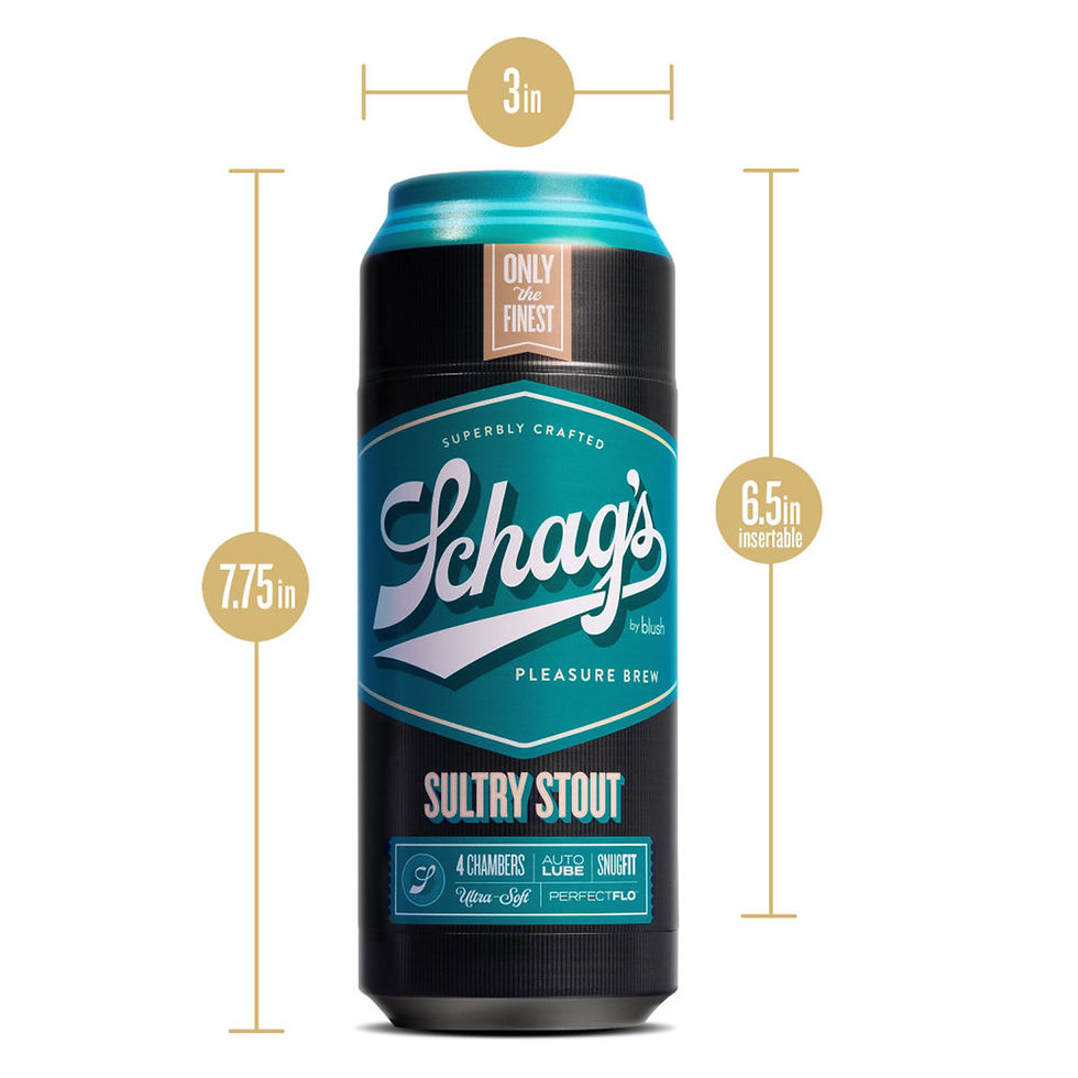 Thumbnail: Blush Novelties Shags Sultry Stout Beer Can Stroker Frosted