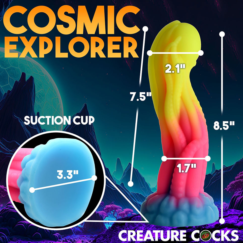 Thumbnail: Creature Cocks Tenta-Glow in the Dark Silicone Dildo