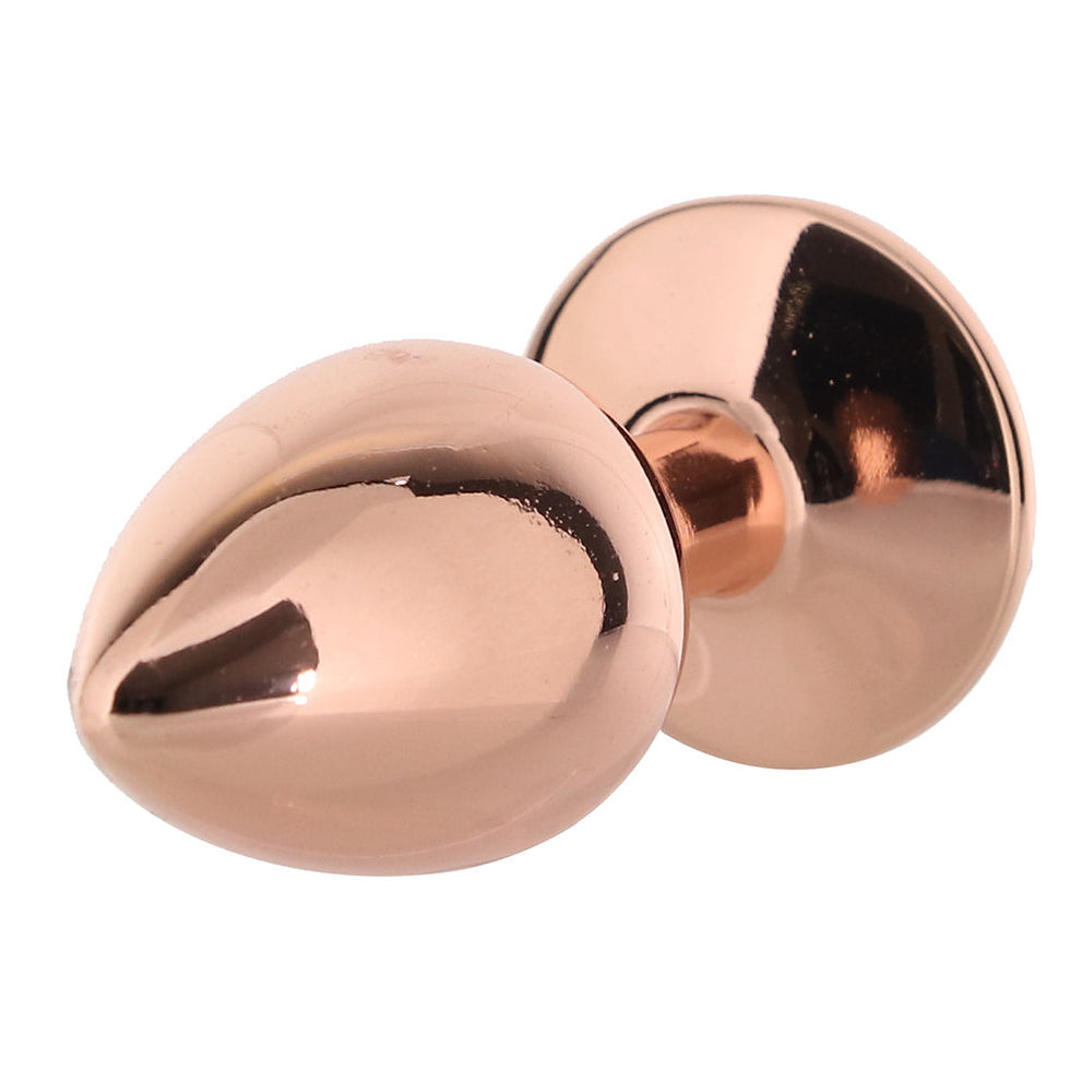 Thumbnail: XR Brands Booty Sparks Pink Rose Gold Anal Plug