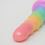 Thumbnail: Simply Sweet Zigzag Rainbow Dildo