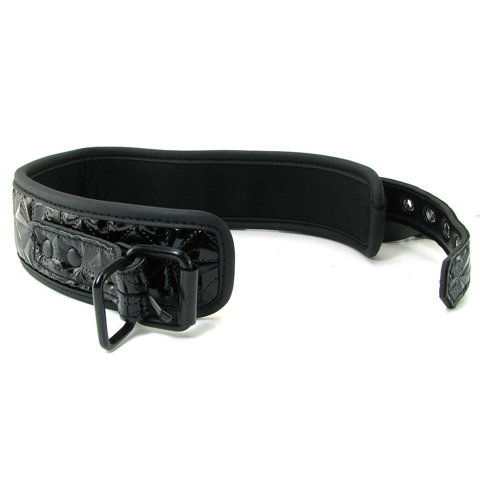 Thumbnail: NS Novelties Sinful Black Collar with Leash