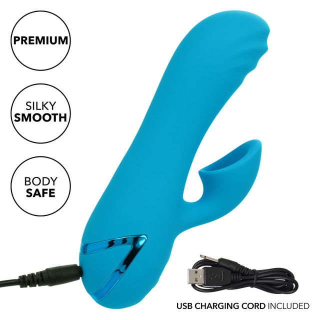 Thumbnail: CalExotics California Dreaming Sunset Beach Seducer Rechargeable Silicone Dual Vibrator