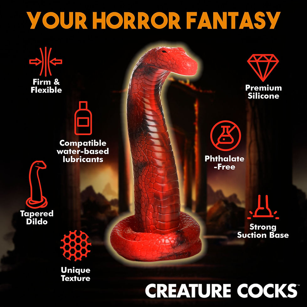 Thumbnail: XR Brands Creature Cocks King Cobra Silicone Dildo