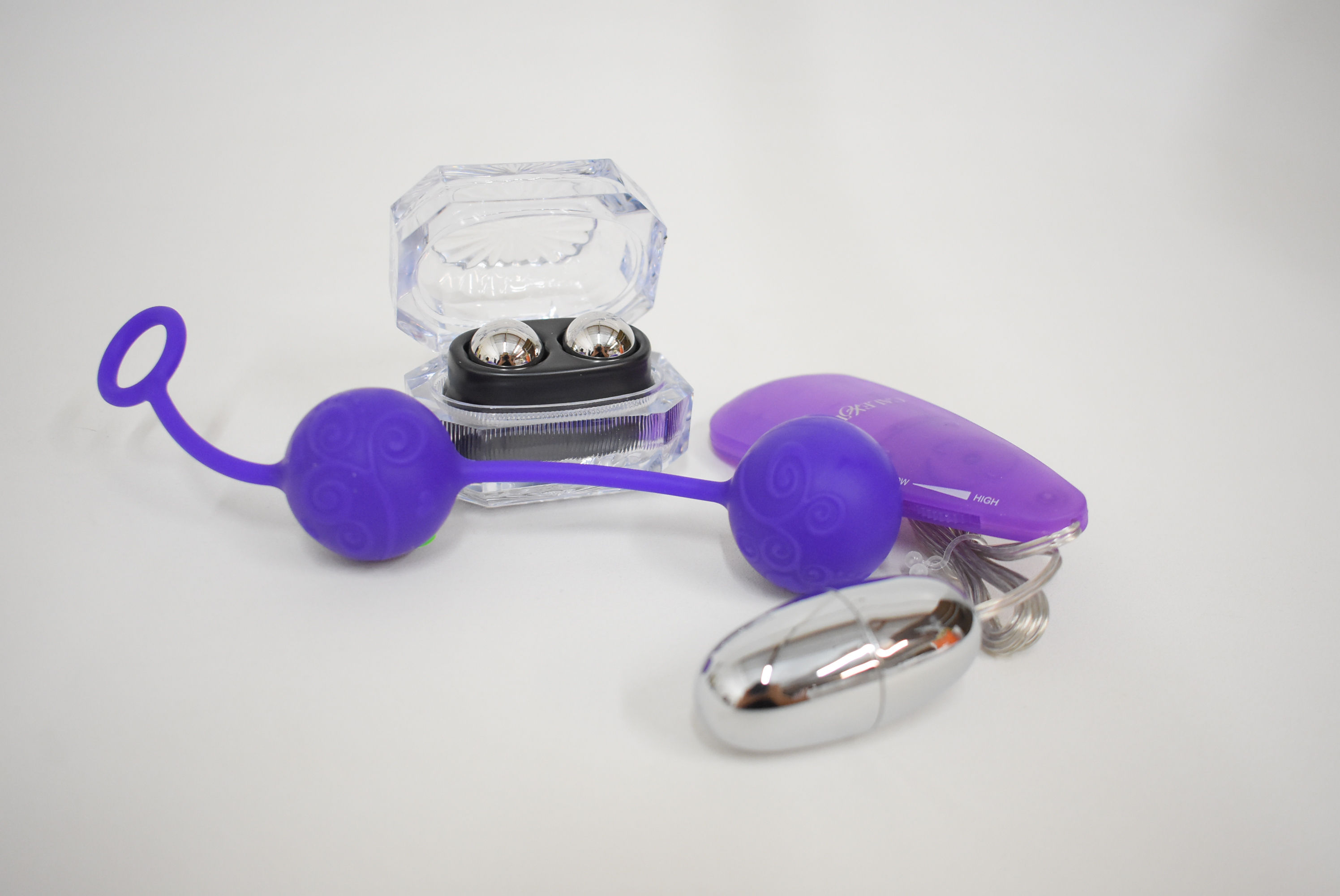 CalExotics Hers Kegel Kit in Purple/Clear