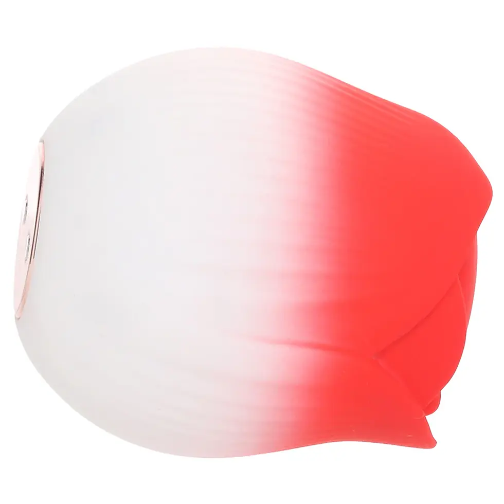 Thumbnail: XR Brands Bloomgasm Pulsing Petals Rose Stimulator in Red