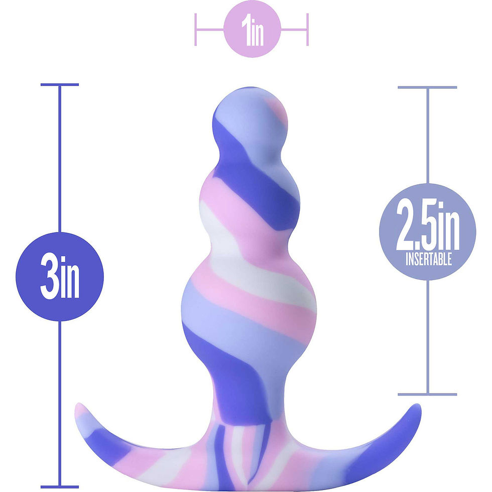 Thumbnail: Blush Avant Twilight Blue Silicone Anal Plug