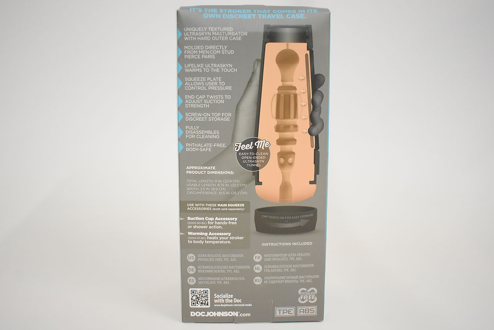 Thumbnail: Doc Johnson Man Squeeze Pierce Paris Ultraskyn Stroker