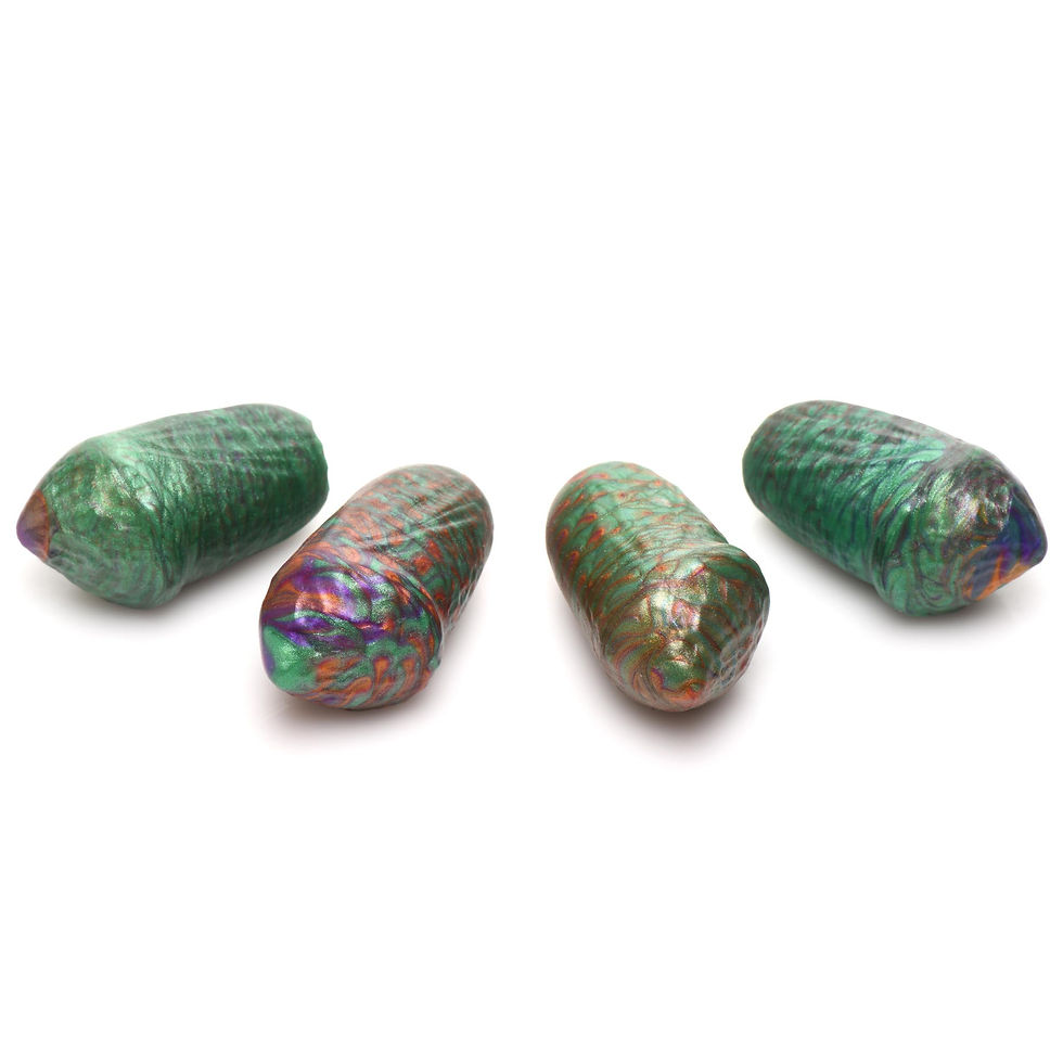 Thumbnail: XR Brands Creature Cocks Larva Silicone Ovipositor Dildo with Eggs