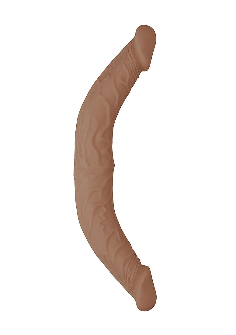 Thumbnail: Shots Realrock Skin Realistic Double Dildo 14 Inch Tan