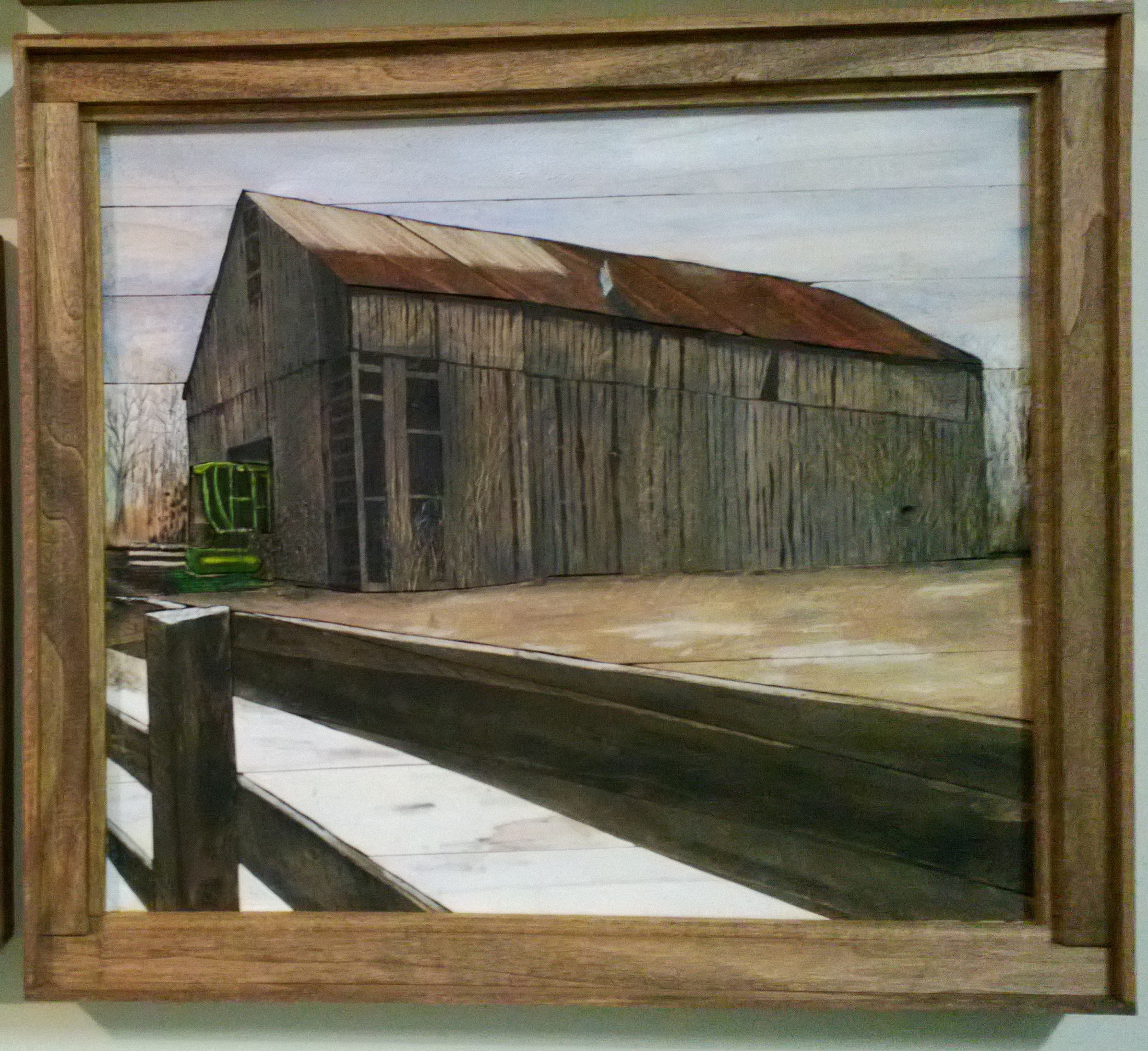 Barn with Combine