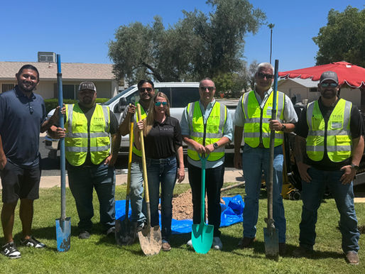 Some of thePRIME FiBER Team Breaking Ground in Sun City!