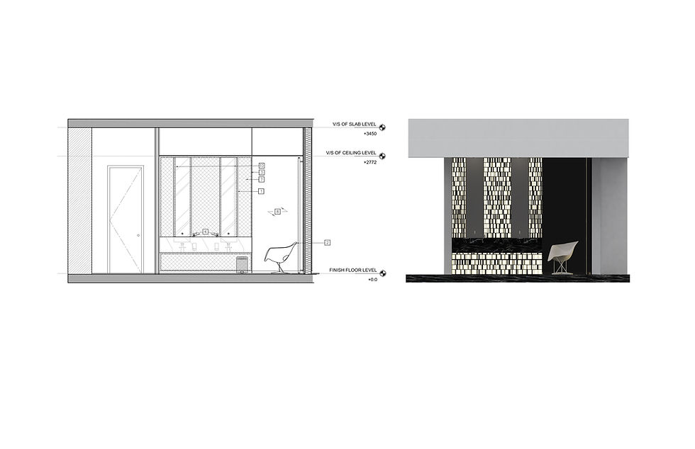 Washroom elevation