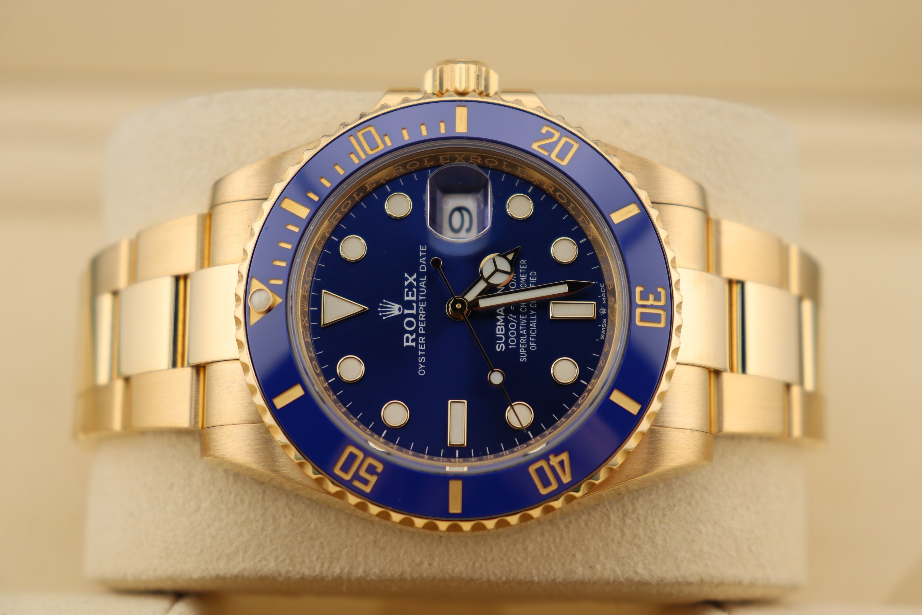 Rolex Submariner 126618LB 18k Yellow Gold Blue Kit