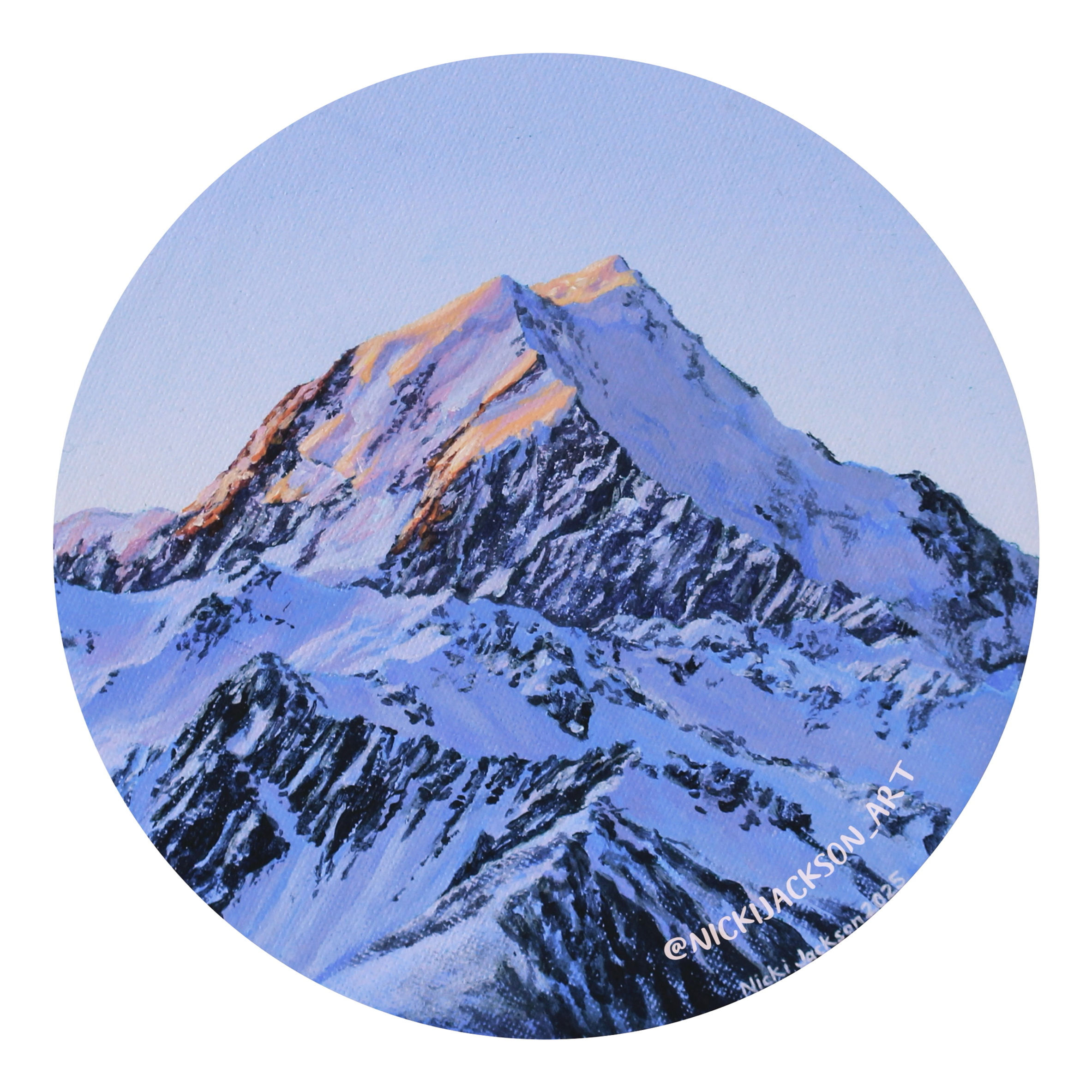 Sunset Mt Cook Vinyl Sticker