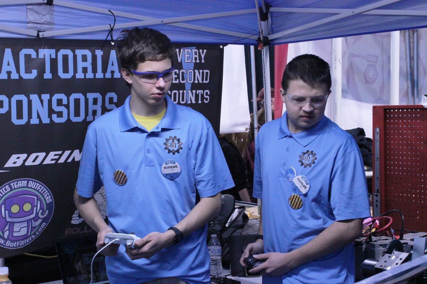 Students Ben R and Matthew L
