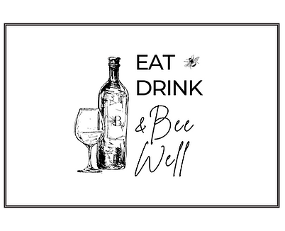 Eat Drink Bee Well Rectangle Minimal.png