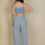 Thumbnail: Ribbed Knit Cami Crop Top