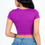 Thumbnail: Short Sleeve Roundneck Crop Top – Dahlia