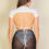 Thumbnail: The Alluring Black Ruched Mesh Mini Skirt