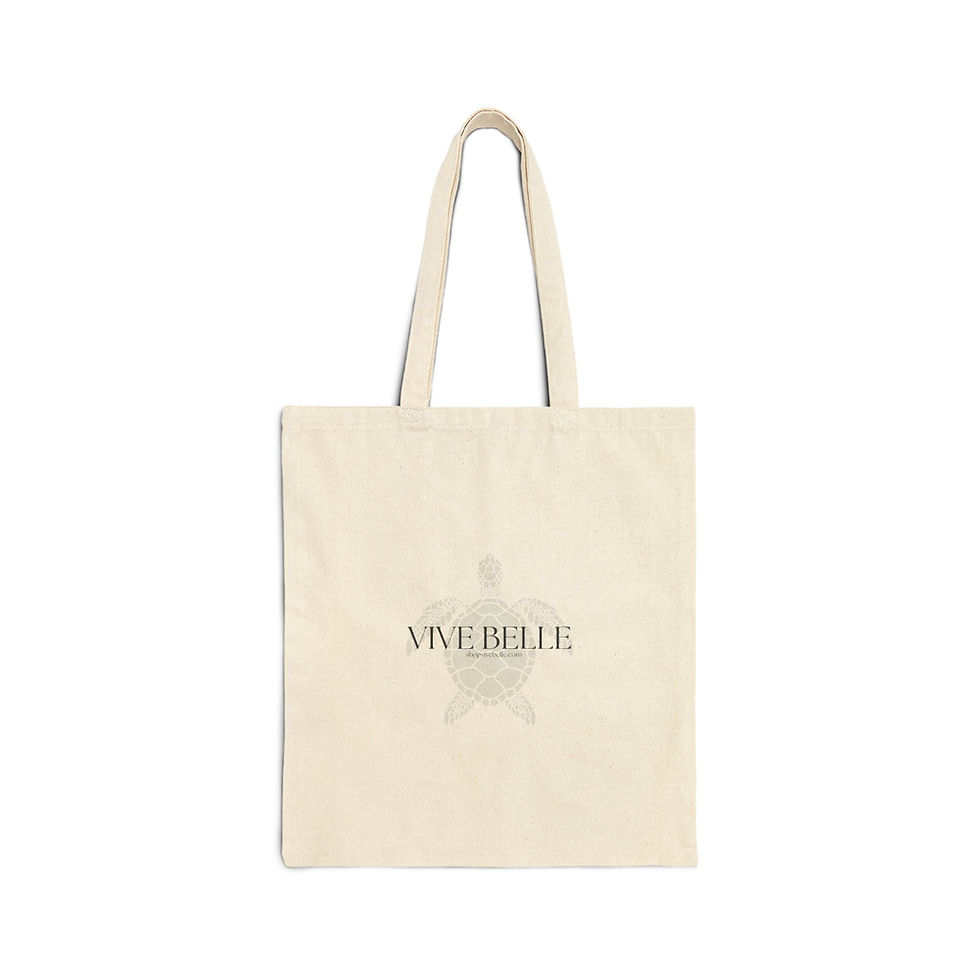 A beige tote bag with two handles and the word WALLICE printed in the center.