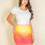 Thumbnail: The Vibrant Ruched Mesh Mini Skirt