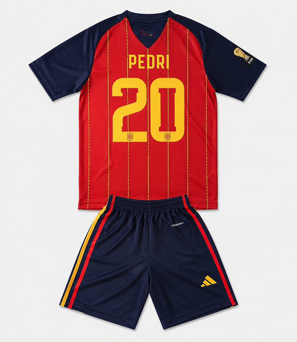 FIFA World Cup 2026 Spain Home Kids set Jersey