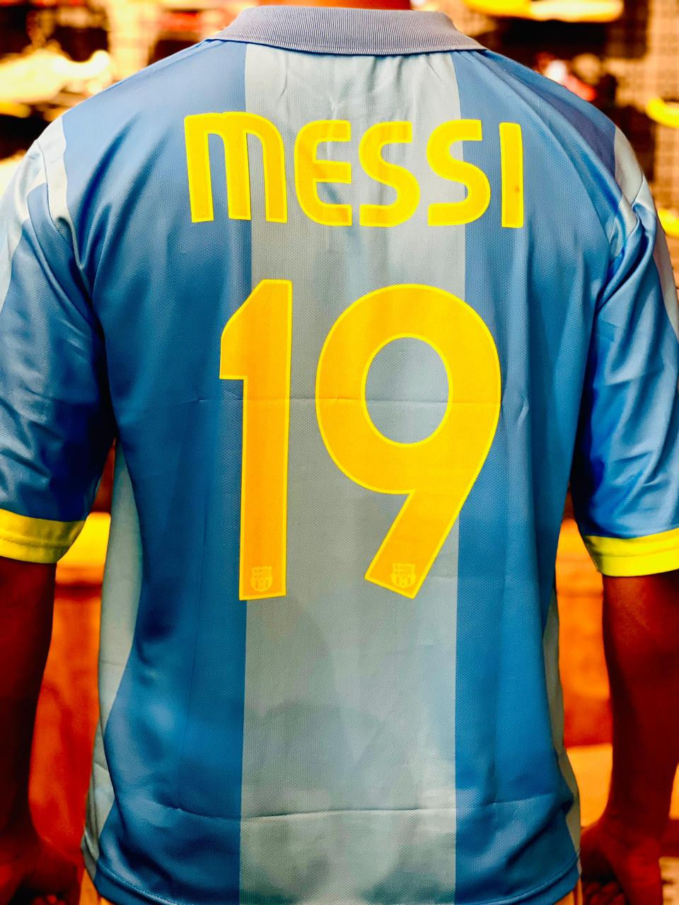 Nike FC Barcelona 2007-08 away jersey(5 Sleeve)