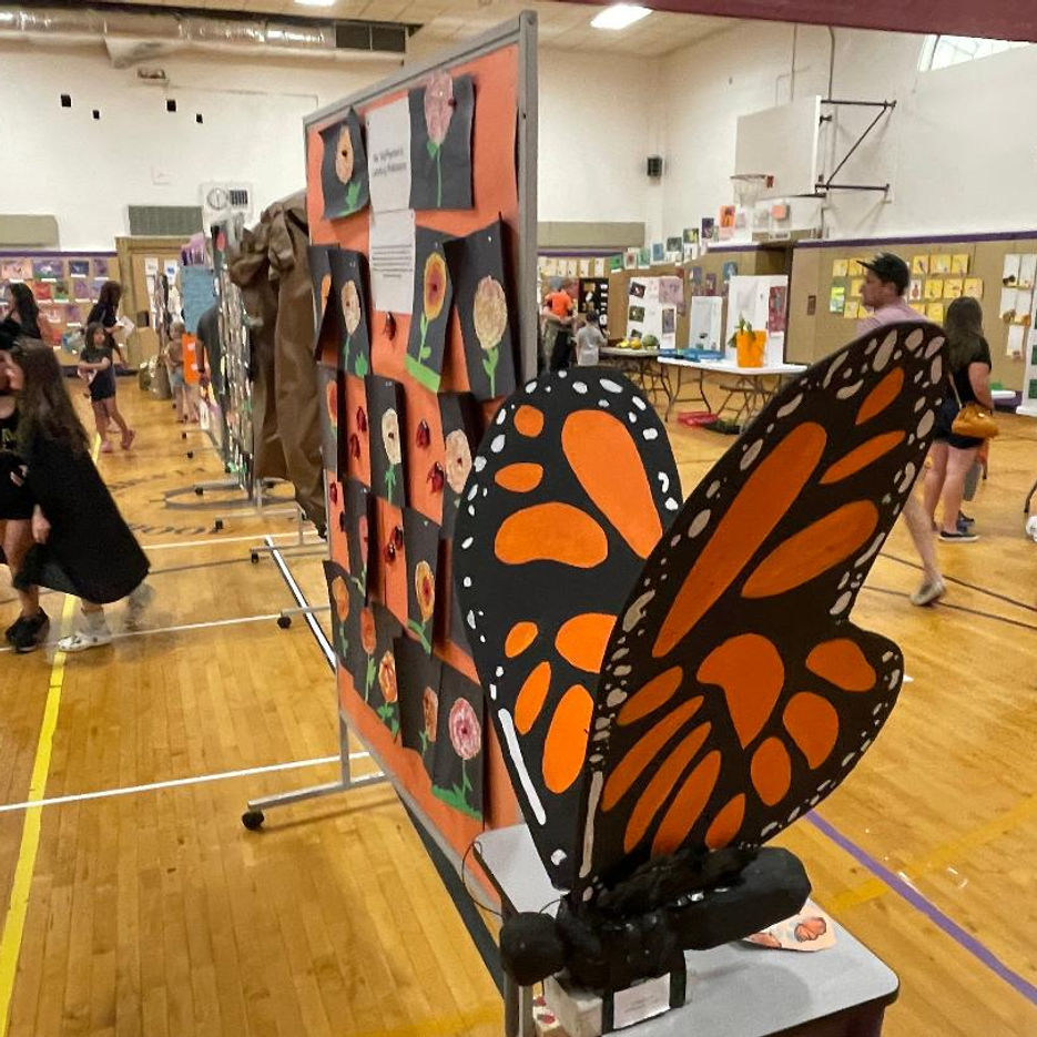 Butterfly artwork from 2024 Monarch Village Festival Warwick NY