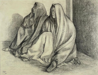 Lot 195 cfaauctions April 2022 online collector fine art auctions
American artist Francisco Zuniga two women resting Dos Mujeres Sentades charcoal and crayon 1971
