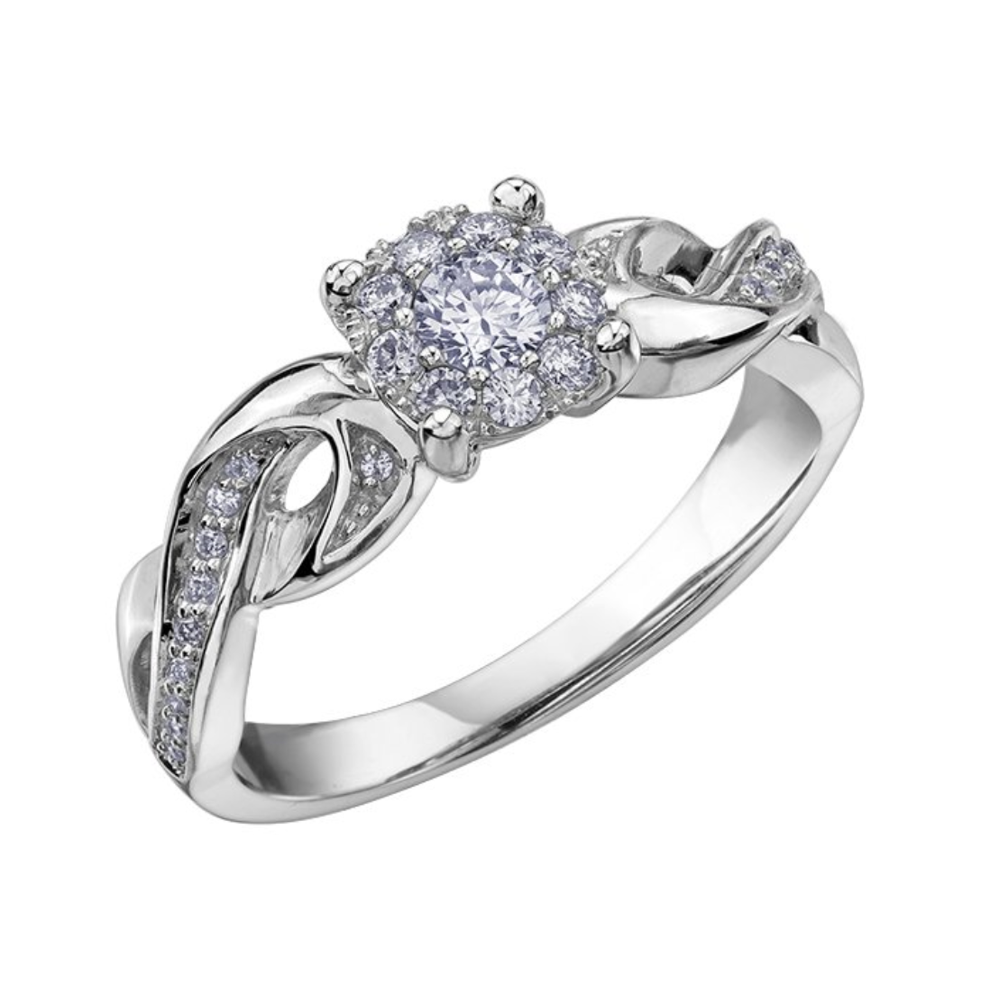 Cluster Engagement Ring