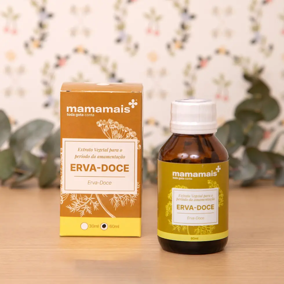 Extrato erva doce para amamentação, marca Mamamais