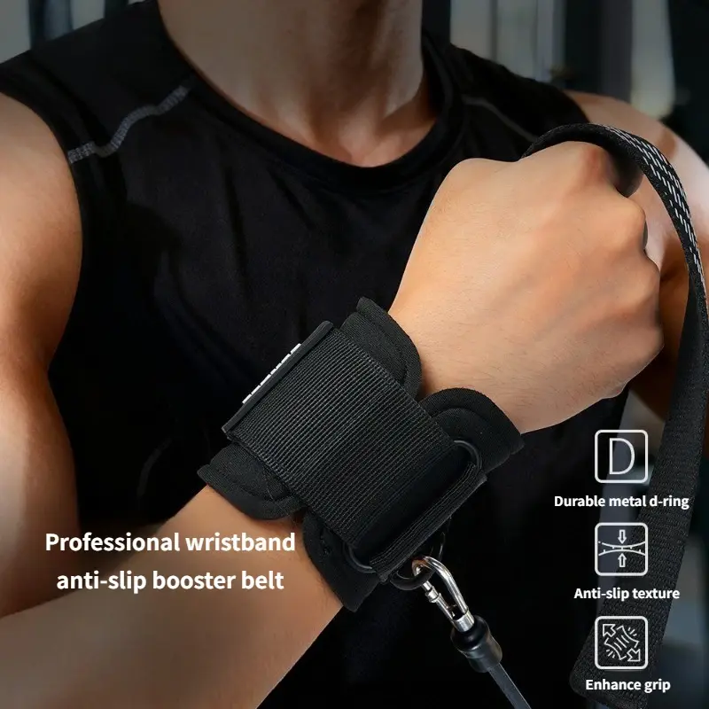 Thumbnail: Nylon weightlifting wrist strap on an athlete's wrist.