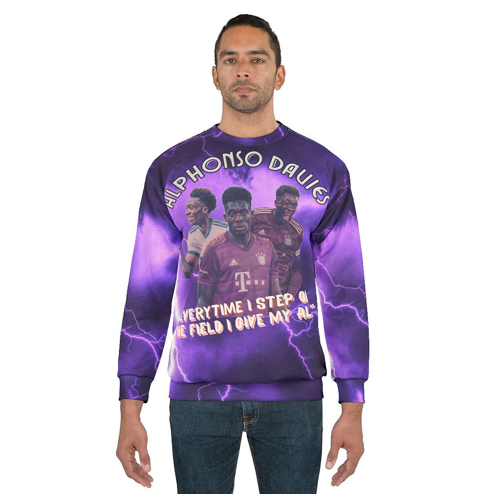 Thumbnail: AOP Unisex DFW Alphonso Davies Sweatshirt