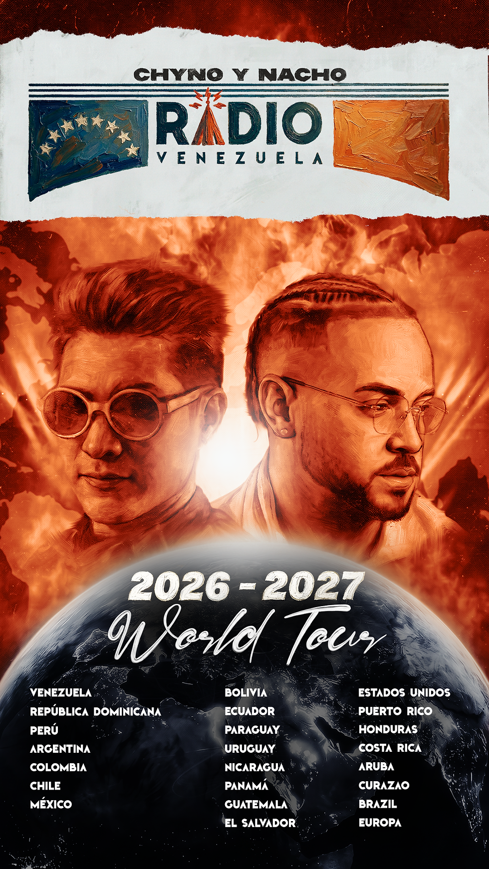 CHYNO AND NACHO ANNOUNCE THEIR WORLD TOURRADIO VENEZUELA2026–2027
