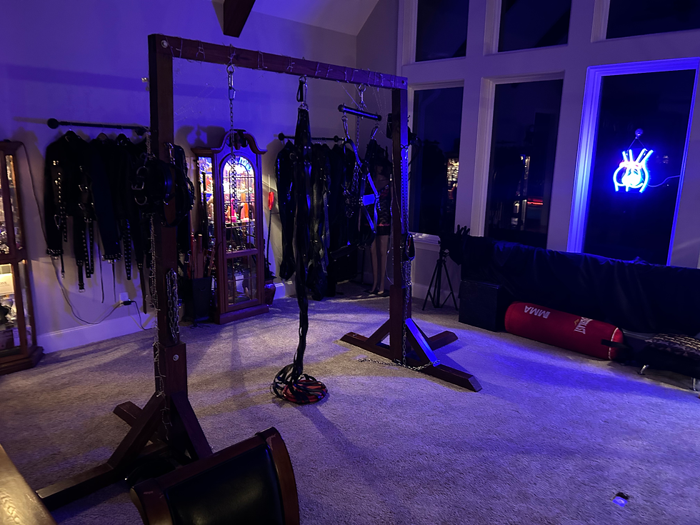 Dungeon femdom estate living room