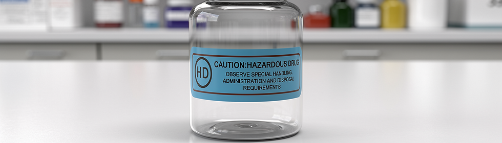 Thumbnail: Stickers Caution: Hazardous Drug Waterproof 0.5 X 1.5 Inch 500pcs
