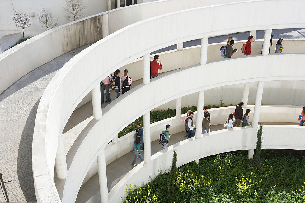 Modern Campus Walkway