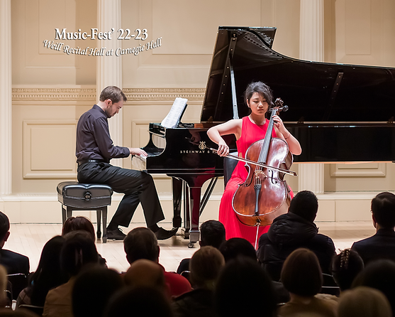 Student's first debut at Carnegie Hall