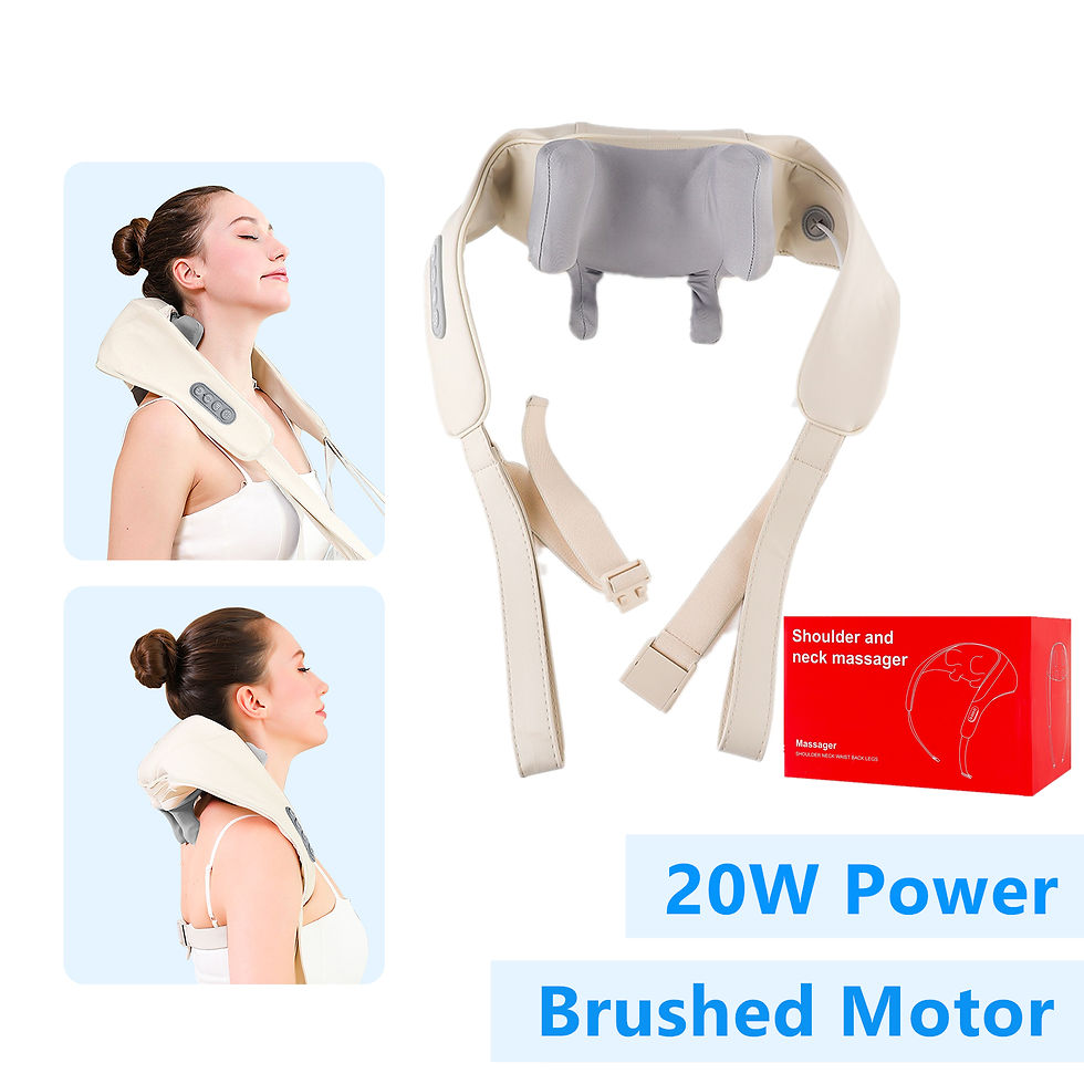 Thumbnail: Foreverlily 26W Brushless Motor Neck And Shoulder Massager Wireless Shoulder And