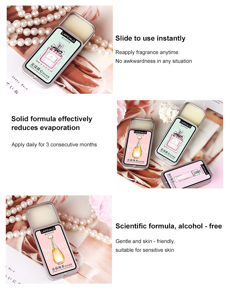 Thumbnail: Woman Body Pheromone Perfume Solid Balm Long Lasting Fragranc Light Fragranc Por