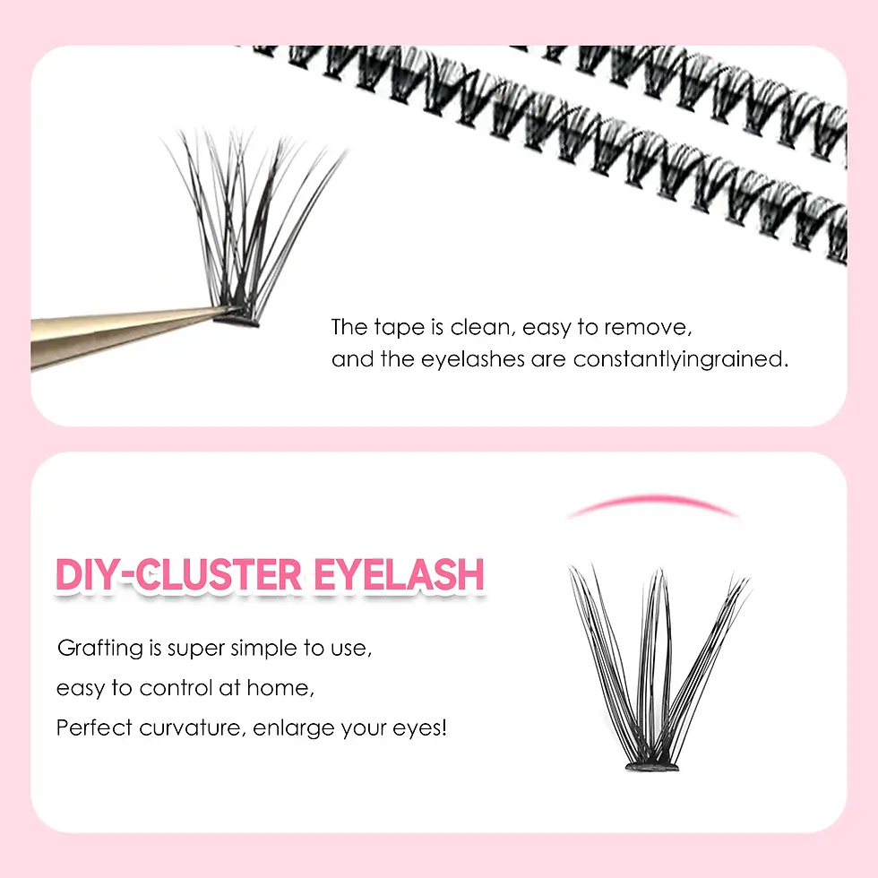 Thumbnail: DIY Lashes Extension Kit Eyelashes 200 PCS Clusters Lash Bond and Seal Makeup To