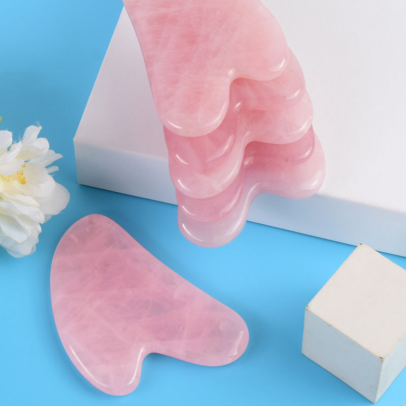 Thumbnail: Natural Stone GuaSha Jade Facial Beauty Scraping Massage Tools Firm Skin Care Fa