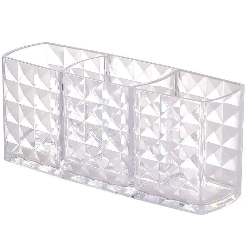 Thumbnail: 1Pcs/2Pcs Diamond Patterned Mirror Cabinet Storage Box, Bathroom, Bathroom, Cosm