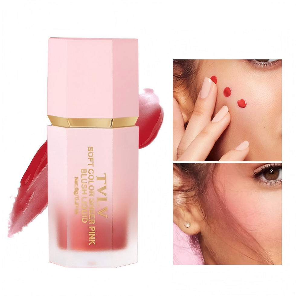 Thumbnail: TVLV Velvet Liquid Blush Matte Sponge Head Blusher Natural Lasting Brighten faci